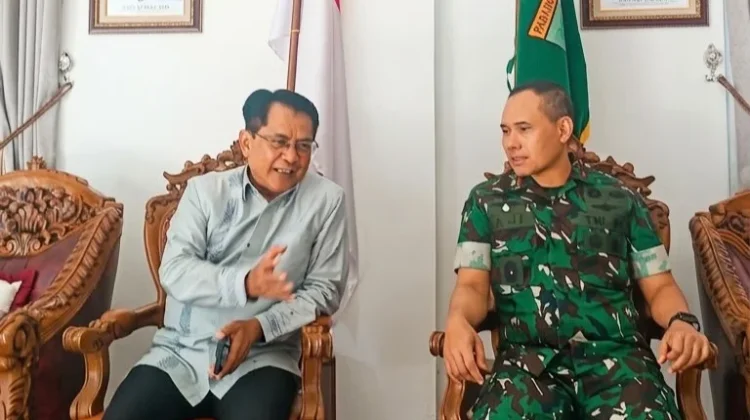 Korem 032 Apresiasi Komitmen Kabupaten Padang Pariaman Siapkan Lahan Yon TP