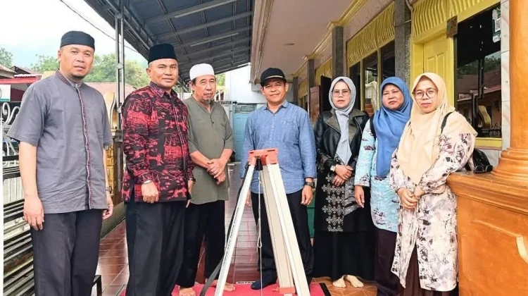 1.488.000 Titik Rashdul Kiblat Dimulai, Padang Panjang di Masjid Nurul Hidayah
