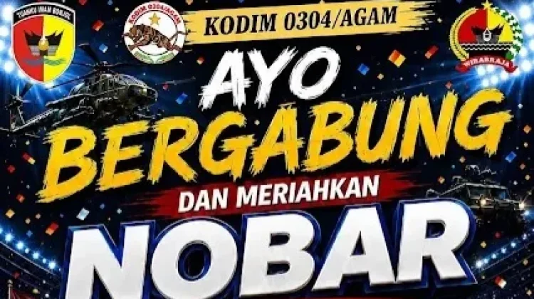 Nobar Final Piala Dunia Makodim 0304/Agam Siapkan Hiburan Menarik