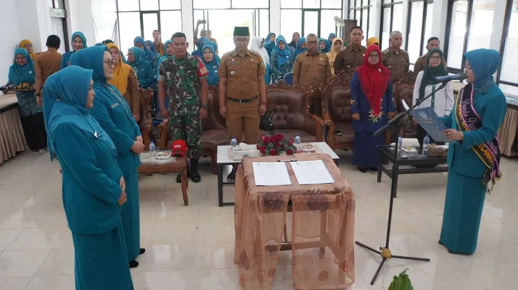 Wika Wira Jaya Septika Lantik Ketua TP-PKK Ganting dan Koto Panjang