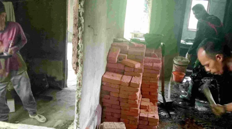 Satgas TMMD Gotong Royong, Rumah Ermawati Capai 15 Persen