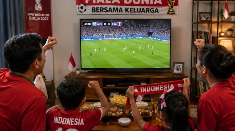 Serunya Nobar Piala Dunia Bersama Keluarga