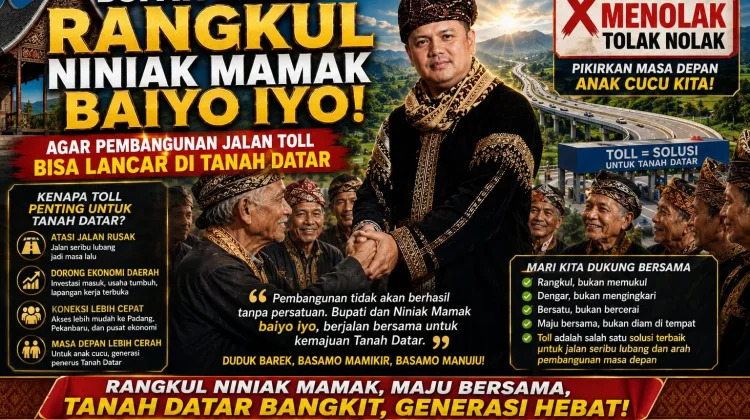 Febby Ajak Ninik Mamak Dukung Jalan Tol Tanah Datar