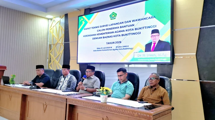 Kemenag Bukittinggi Tekankan Survei Bantuan Harus Valid dan Tepat Sasaran
