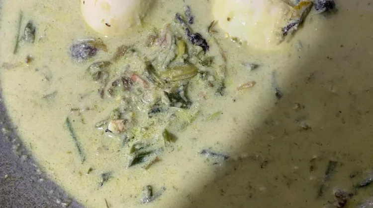 Gulai Paku Cabe Rawit Campur Telur, Petai dan Ikan Teri