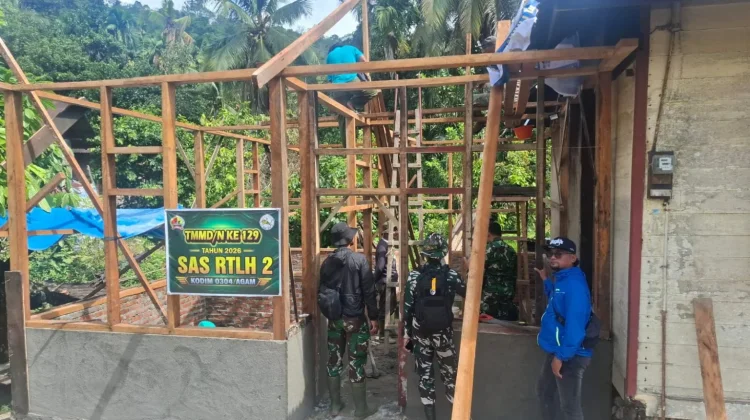 Dansatgas TMMD 129 Kodim 0304 Agam Tinjau Progres Pengerjaan Sasaran di Simauang
