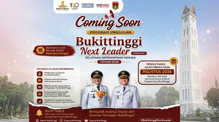 Dispora Kota Bukittinggi Siapkan Program Unggulan "Bukittinggi Next Leader"