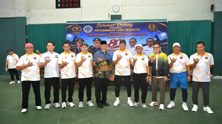 Kapolda Sumbar Gebrak Lapangan UNP, 197 Petenis Berebut Piala Bhayangkara