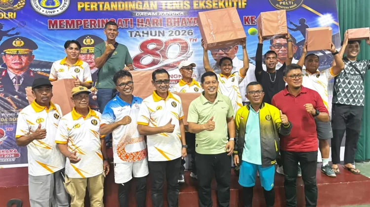 23 Penggiat Tenis Raih Juara di Turnamen Eksekutif Kapolda Sumbar 2026