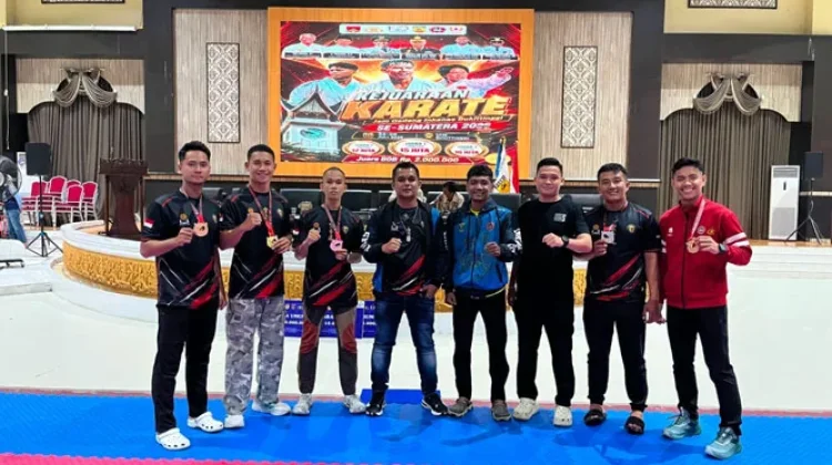 Karate Brimob Sumbar Sabet Lima Medali, Dua Emas
