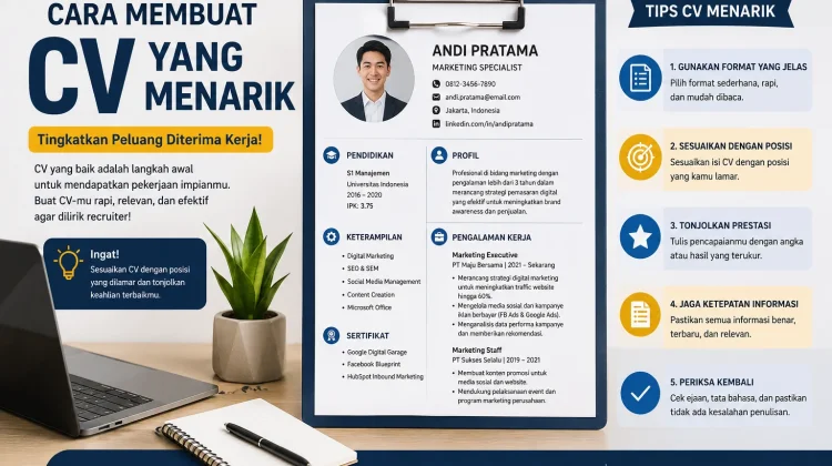 Cara Membuat CV yang Menarik agar Peluang Diterima Kerja Semakin Besar
