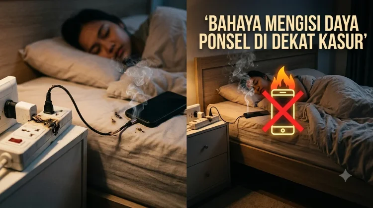 Bahaya Mengisi Daya Ponsel di Dekat Kasur