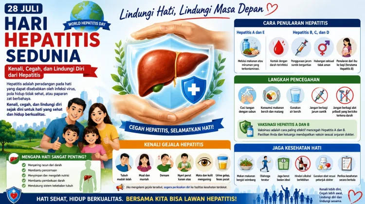 Hari Hepatitis Sedunia, "Kenali, Cegah, dan Lindungi Diri dari Hepatitis"