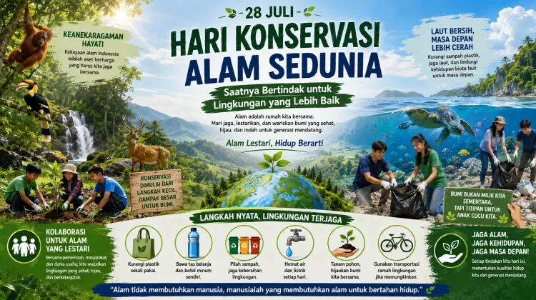 Hari Konservasi Alam Sedunia, "Saatnya Bertindak untuk Lingkungan yang Lebih Baik"