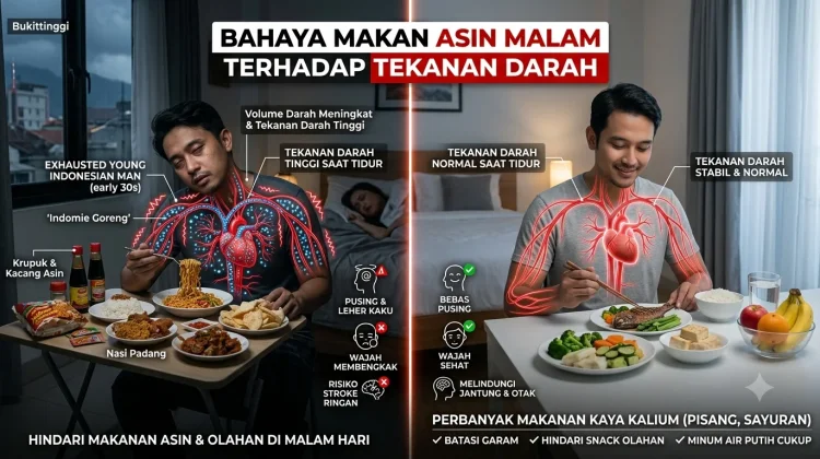Bahaya Makanan Tinggi Garam di Malam Hari Terhadap Tekanan Darah