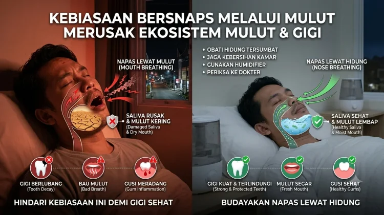 Bahaya Bernapas lewat Mulut Terhadap Gigi