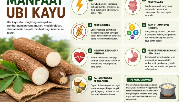 Manfaat Ubi Kayu bagi Kesehatan dan Kehidupan Sehari-hari