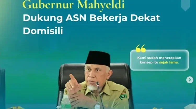 Gubernur Mahyeldi Dukung ASN Bekerja Dekat Domisili