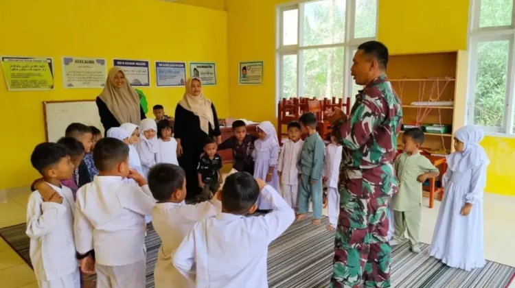 TMMD Kodim 0306 Bangun Karakter Generasi Muda Sarilamak