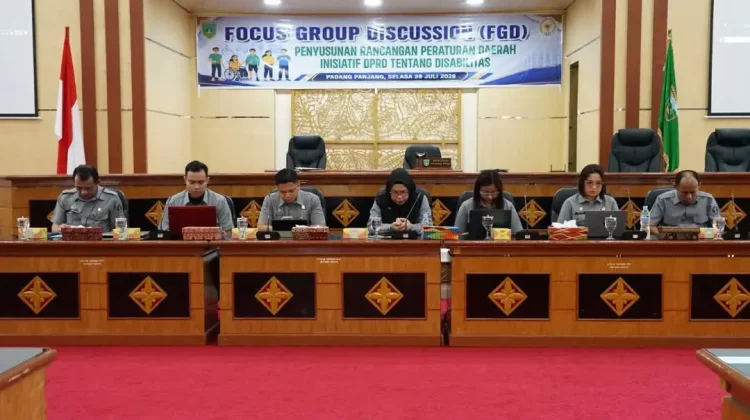 DPRD Padang Panjang Gelar FGD Ranperda Disabilitas, Usung Prinsip Inklusif