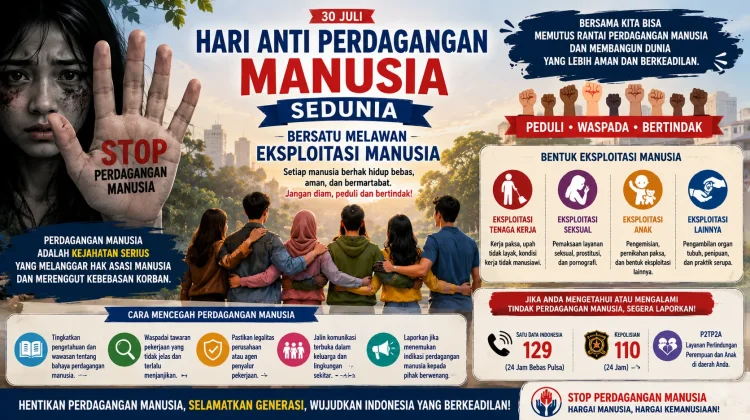 Hari Anti Perdagangan Manusia Sedunia, "Bersatu Melawan Eksploitasi Manusia"