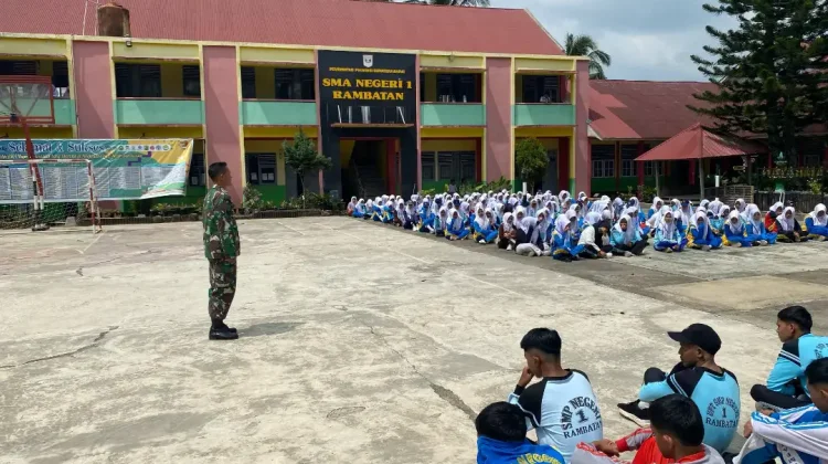 Babinsa Bhabinkamtibmas Bina 233 Siswa Baru