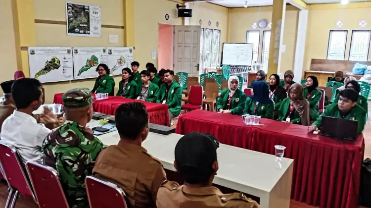 Babinsa Koramil 09 Sambut Mahasiswa KKN