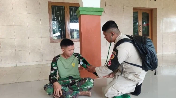 Kesehatan Satgas TMMD Terjamin: Cek Rutin Tim Medis RST Bukittinggi