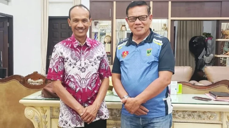 Ketua PELTI Sumbar Temui Wabup Solsel Bahas Tenis Sport Tourism