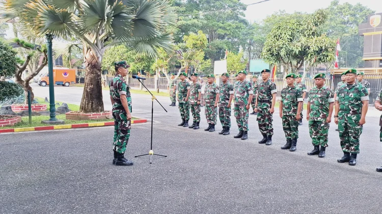 Tegas! Dandim 0304/Agam Tekankan Disiplin Apel di Tengah Padatnya Agenda