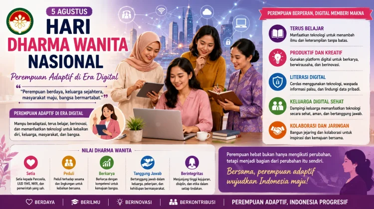 Hari Dharma Wanita Nasional, "Perempuan Adaptif di Era Digital"
