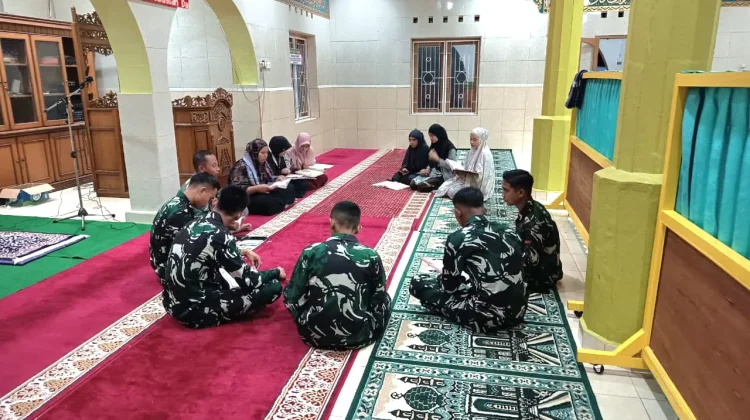Melalui Yasinan Bersama, Satgas TMMD ke-129 Perkuat Silaturahmi dengan Warga