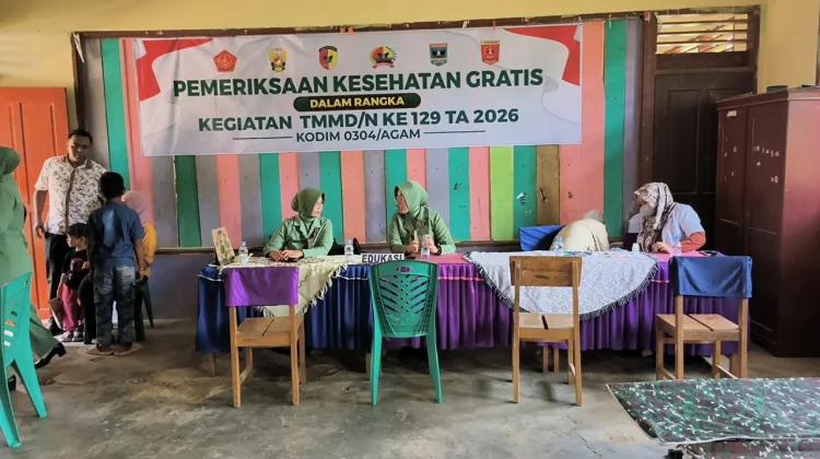 TMMD ke-129, Persit dan RST Gelar Cek Kesehatan Gratis