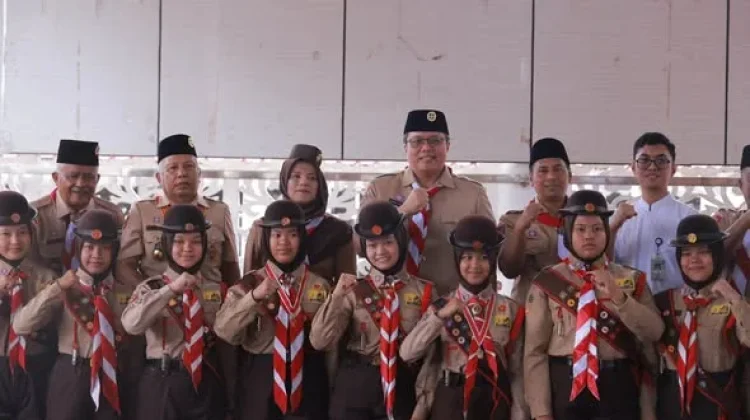 60 Pramuka Tanah Datar Siap Kibarkan Nama Daerah di Jamnas XII Cibubur