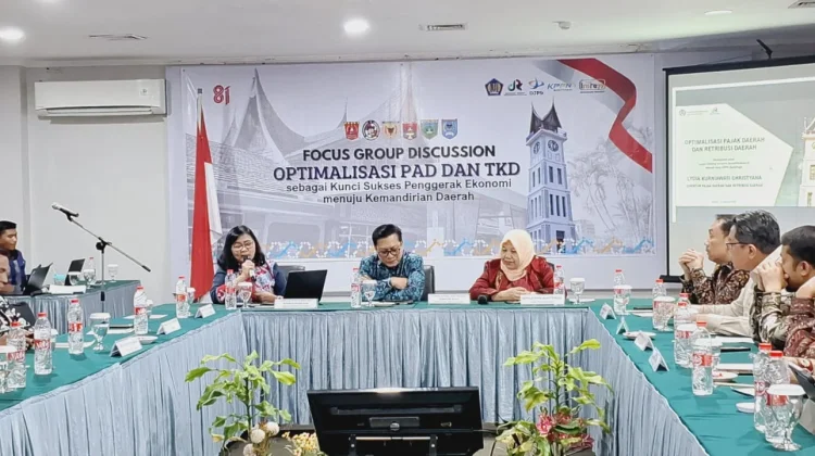 Tax Gap Pajak Daerah Sumbar Diatas 20 Persen, DJPK Soroti Kemandirian Fiskal Daerah