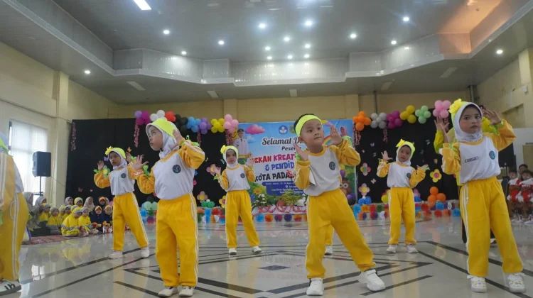 46 PAUD di Padang Panjang Lomba Senam Bersama Guru Meriahkan HUT ke-81 RI