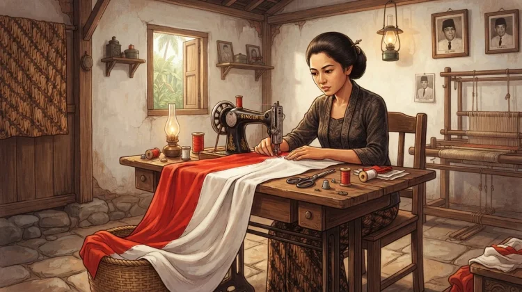 Siapa yang Menjahit Bendera Pertama Indonesia?
