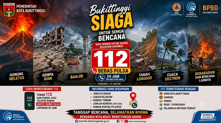 Kesiapsiagaan Sistem Darurat Kota Bukittinggi Melalui Layanan 112