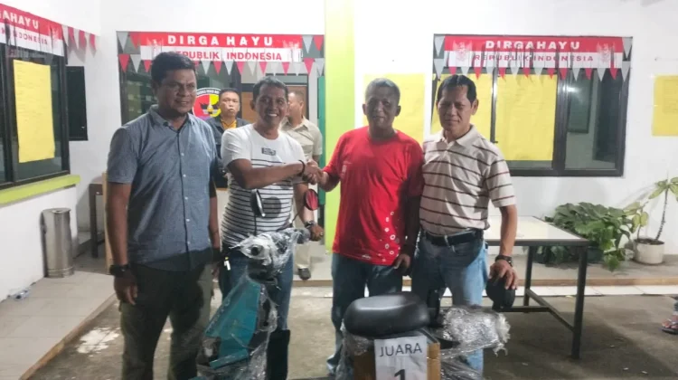 Semarak HUT RI ke-81, Koramil 04/LL Gelar Kejuaraan Domino Diikuti 64 Tim