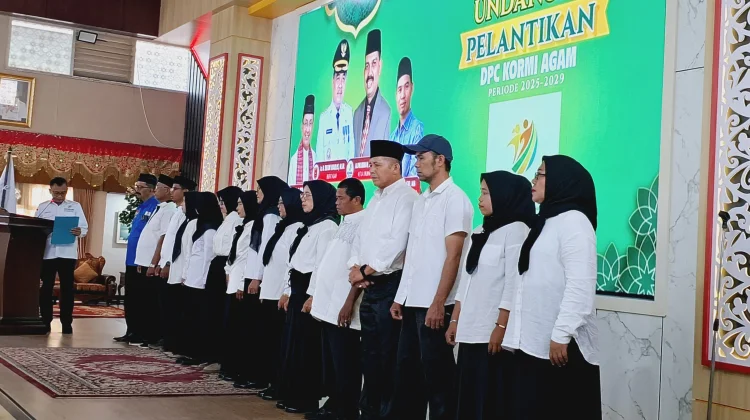 KORMI Agam Dikukuhkan, Aliwarman Resmi Pimpin Periode 2025–2029