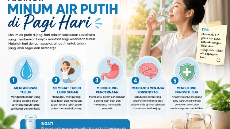 Manfaat Minum Air Putih di Pagi Hari
