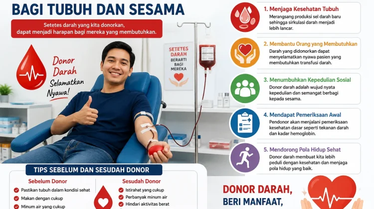 Manfaat Donor Darah bagi Tubuh dan Sesama