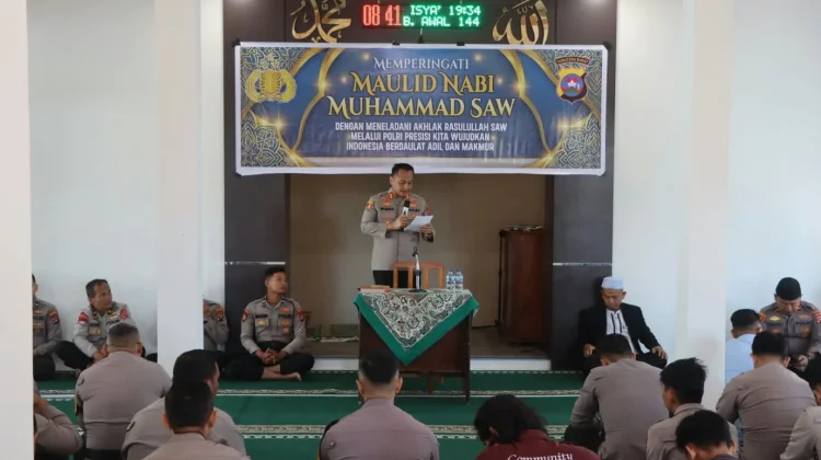 Polres Padang Panjang Gelar Peringatan Maulid Nabi Muhammad SAW