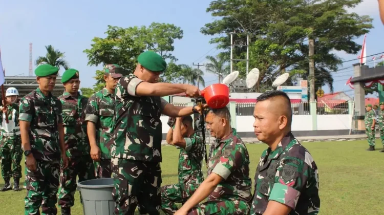 *Kodim 0306/50 Kota Gelar Tradisi Masuk Satuan Perkuat Soliditas*