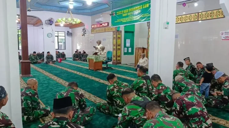 Kodim 0306/50 Kota Peringati Maulid Nabi Muhammad