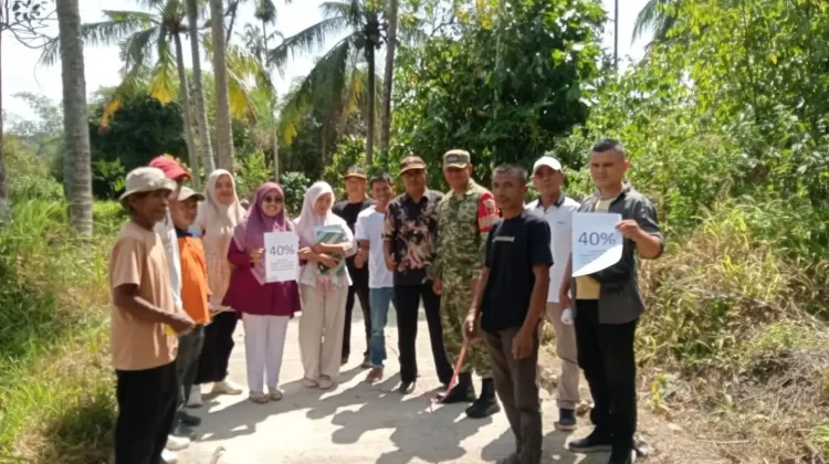 Babinsa Sungai Balantiak Hadiri Koordinasi Peningkatan Jalan Usaha Tani