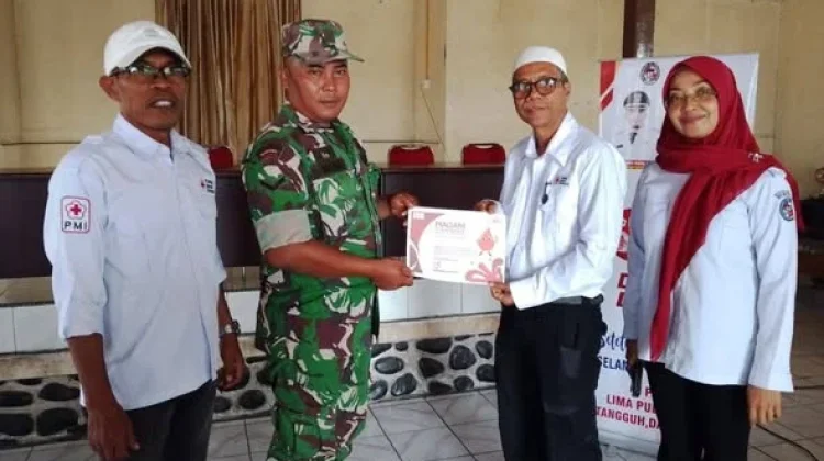 Koramil 02 Pangkalan Gelar Komsos Bahas Donor Darah
