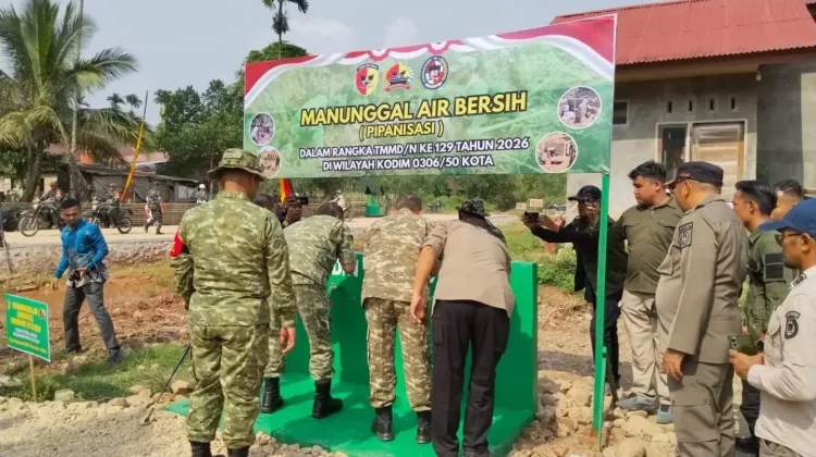 Pangdam XX TIB Tinjau Hasil Karya TMMD Ke-129