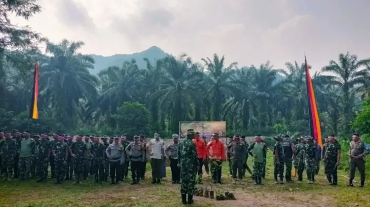 Kodim 0306 Tanam Bambu Peringati HUT Kodam XX