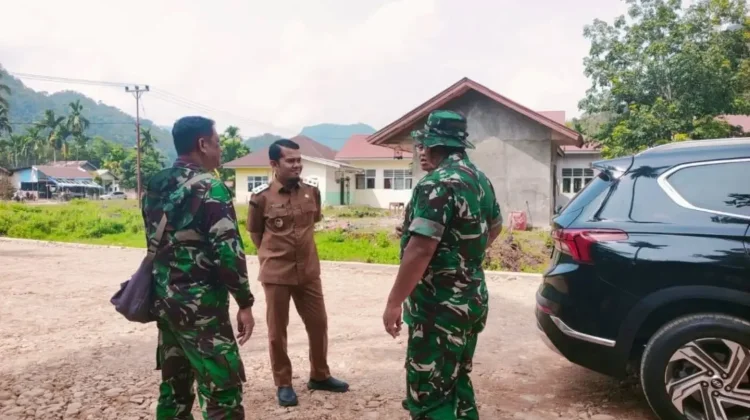 Dandim 0306/50 Kota dan Wabup Pantau Percepatan TMMD Ke-129